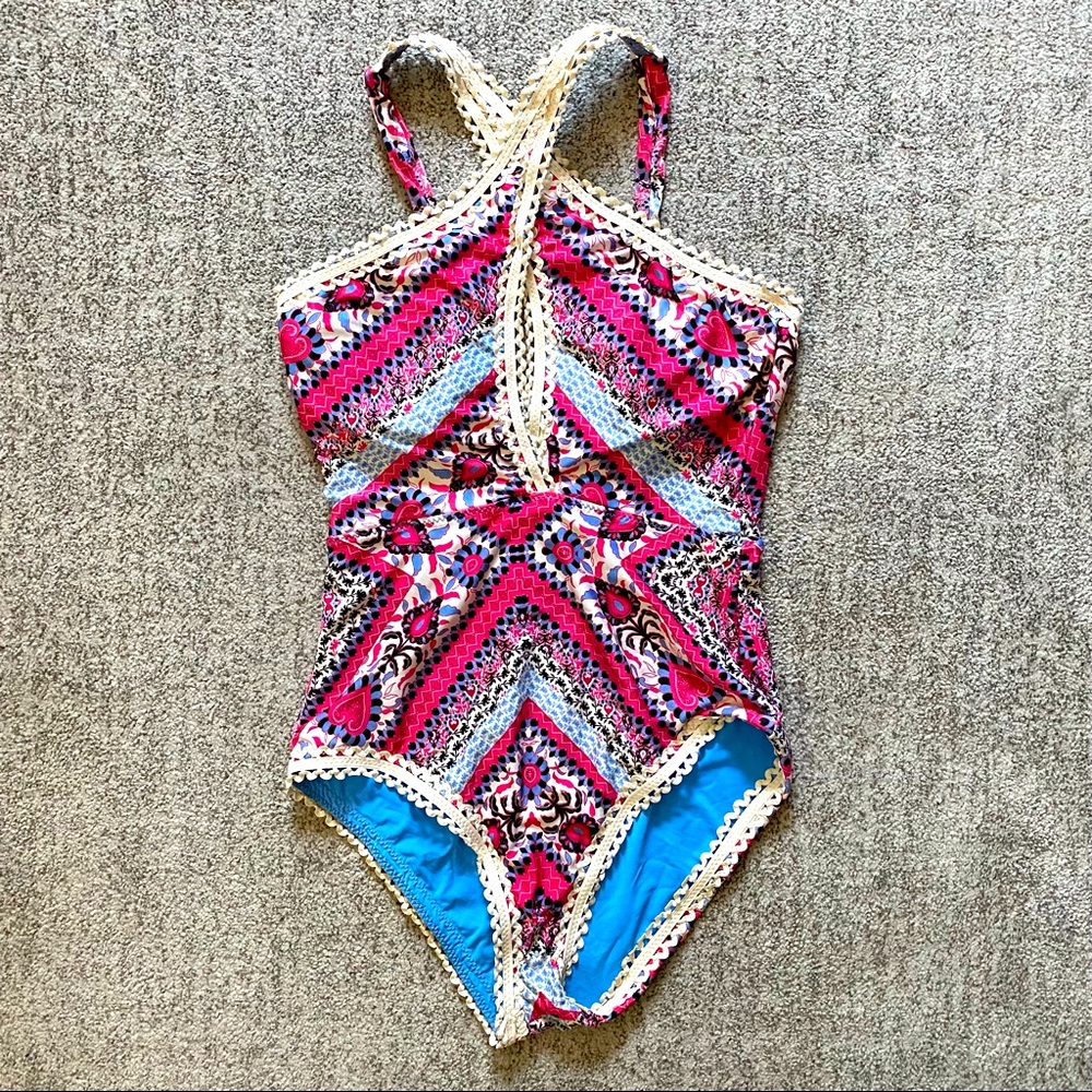BECCA Printed One Piece Swimsuit